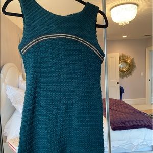 Knit winter green dress